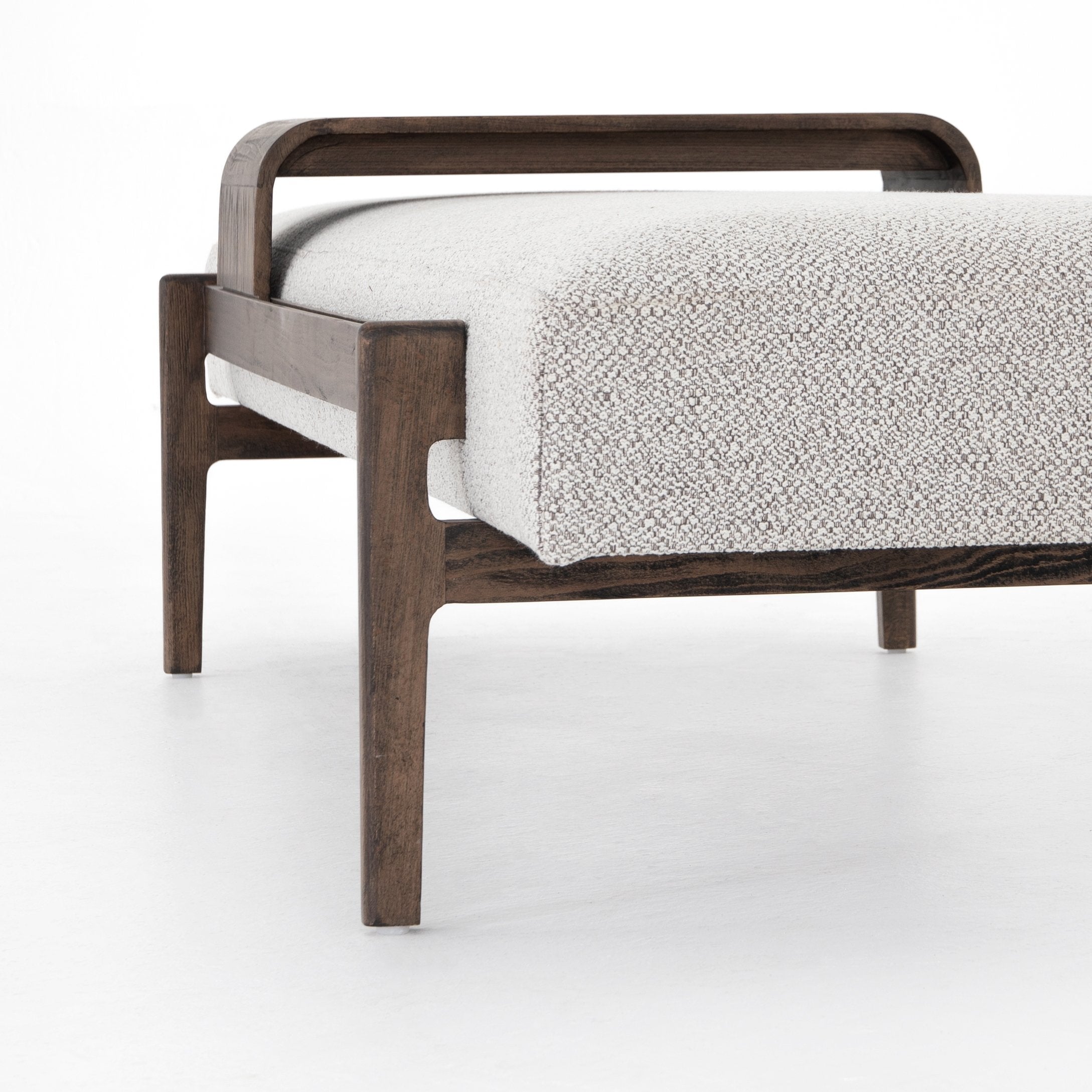 Fawkes Bench in Brunswick Pebble: Up-Close Product View
