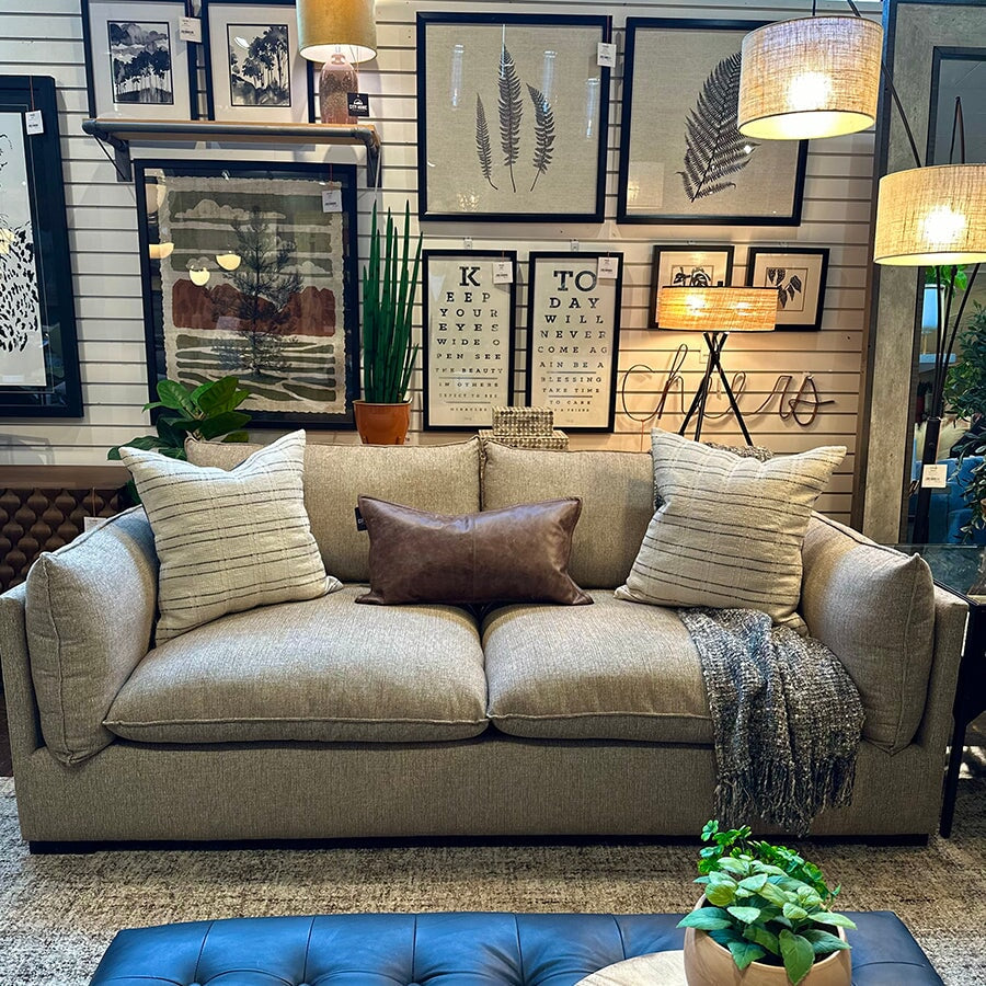 Felix Sofa 88" in Wadsworth Cocoa: Product Style View