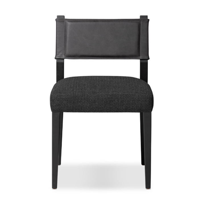 Ferris Dining Chair-Gibson Black: Front Product View