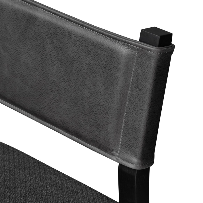 Ferris Dining Chair-Gibson Black: Up-Close Product Backrest View