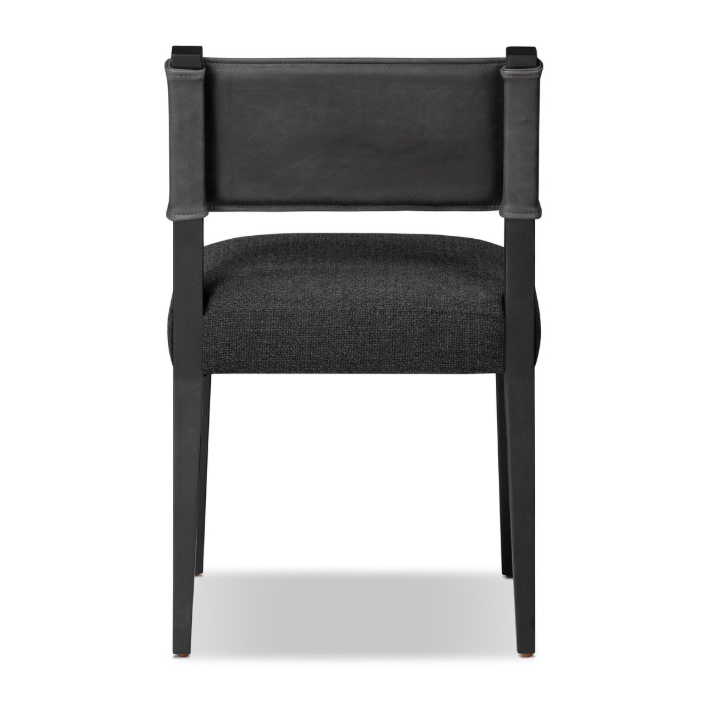 Ferris Dining Chair-Gibson Black: Product Back View
