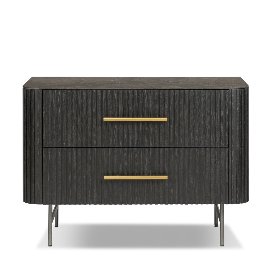 Fletcher Large Nightstand-Bluestone: Available at City Home PDX