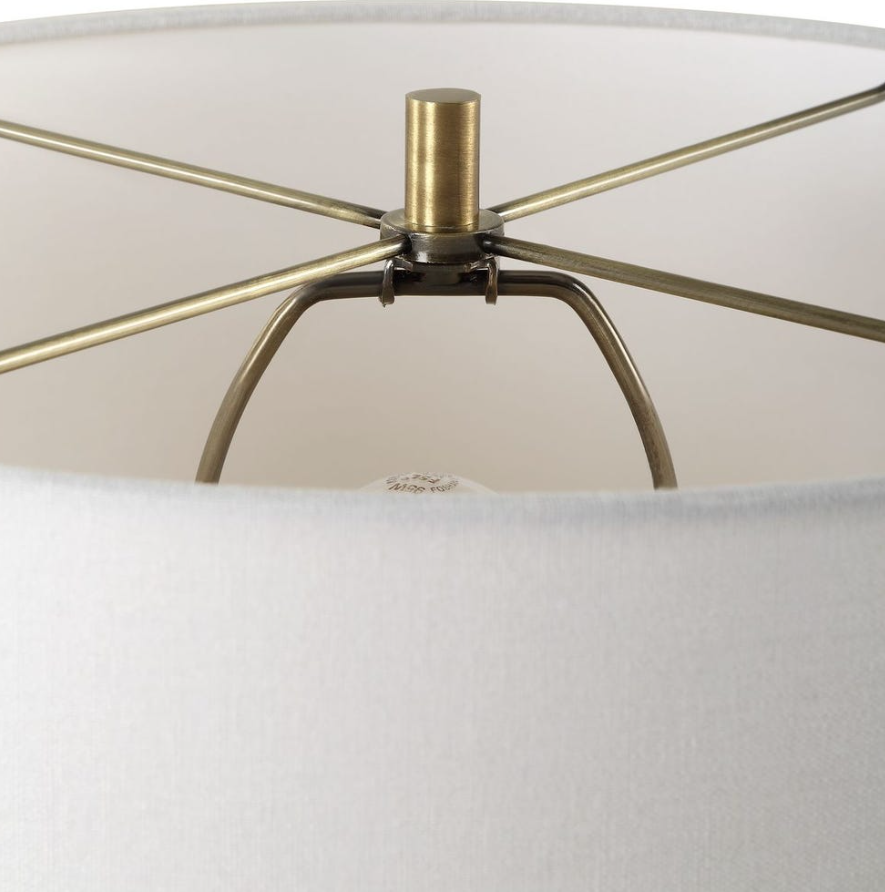 Forage Table Lamp: Antique Brass Plated Finish View