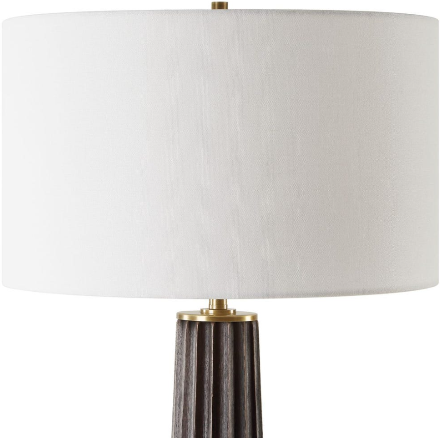 Forage Table Lamp: Linen Hardback Shade View
