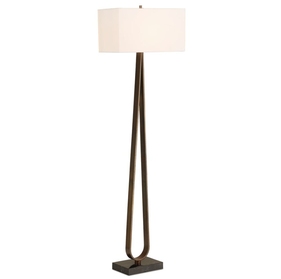 Galloway Floor Lamp: Light-On Product Quarter View