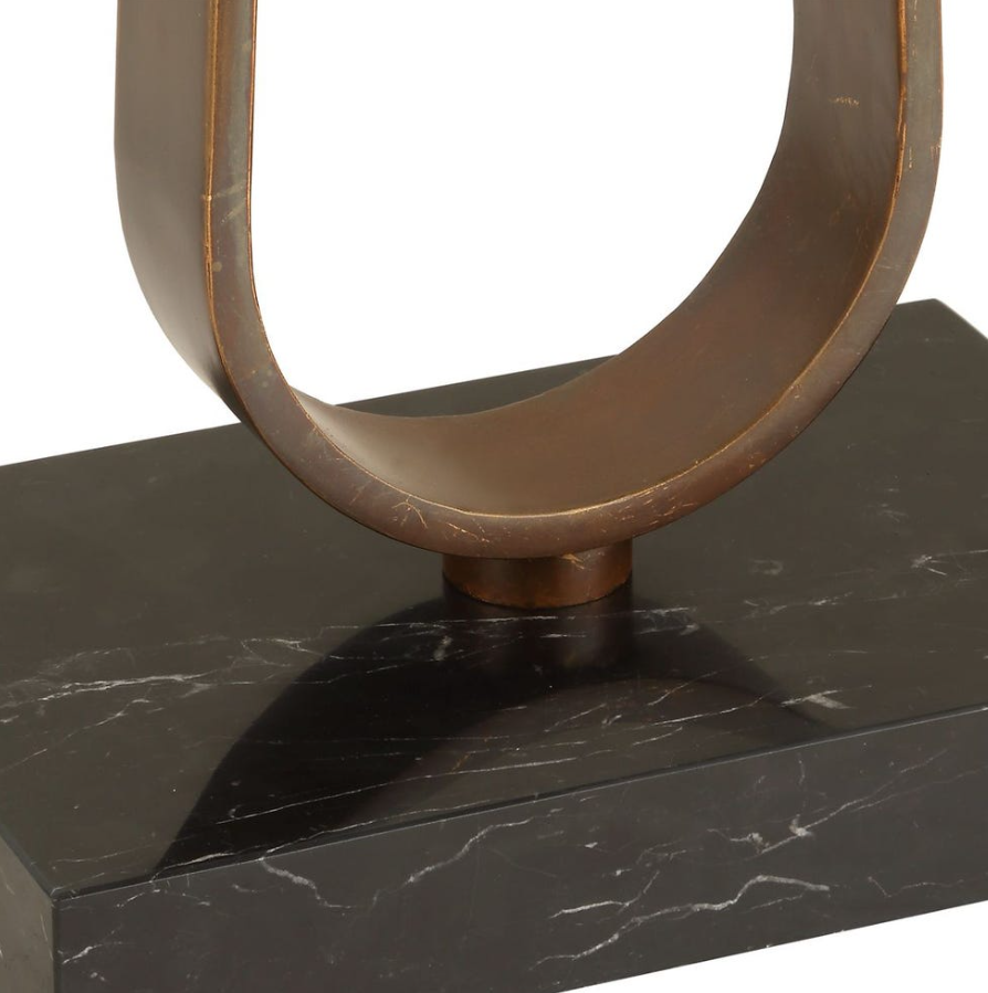 Galloway Floor Lamp: Marble Base View