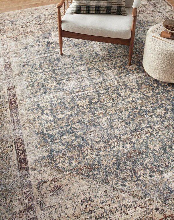 Amber Lewis x Loloi Georgie Rug in Teal/Antique: Product View