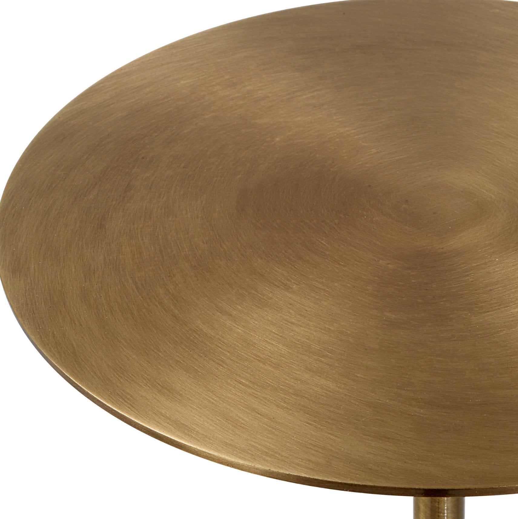 Gimlet Drink Table: Solid Brass Tabletop