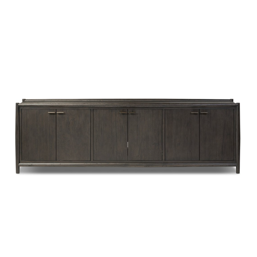 Glenview 6 Door Sideboard-Smoked Black Oak: Available at City Home PDX