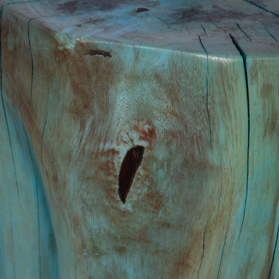 Habitat Accent Stool-Blue: Product Finish View