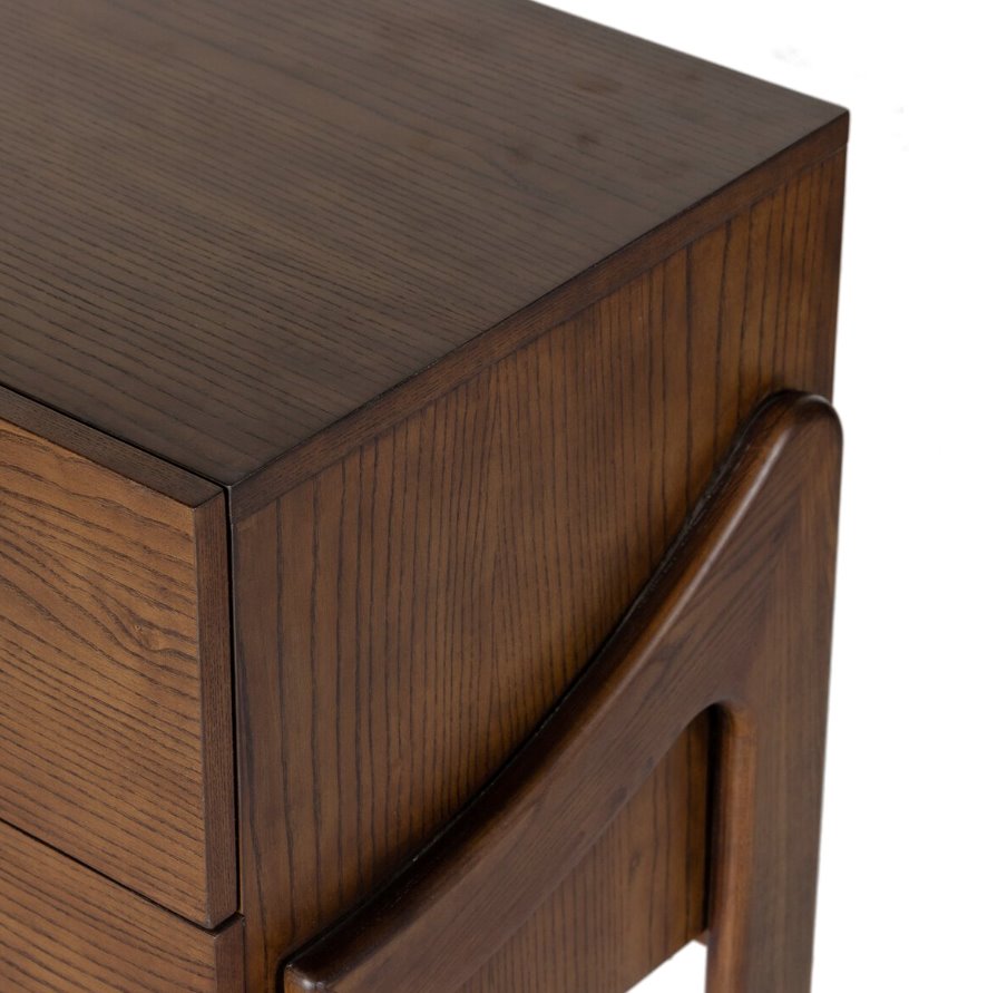Halston Nightstand - detail view showing side