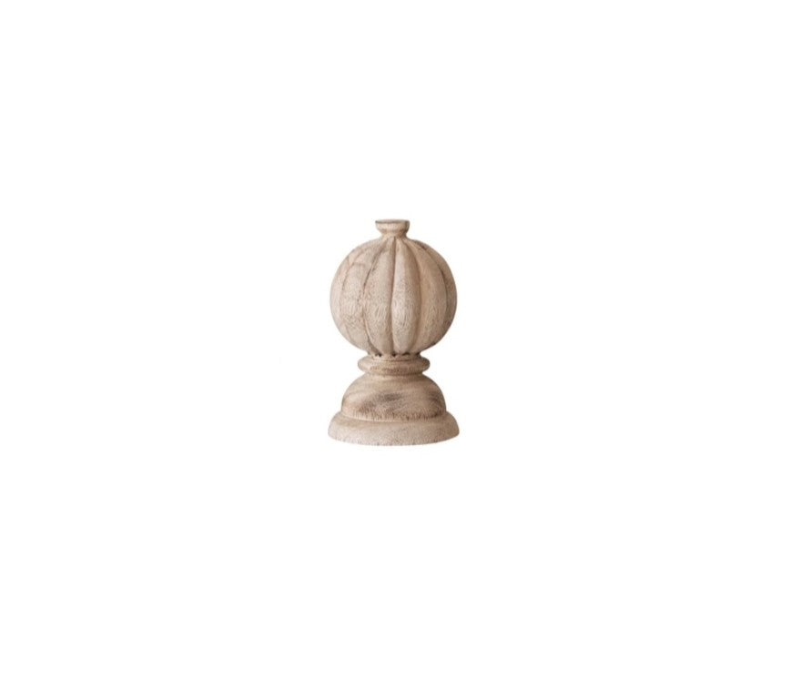 Hand-Carved Finials-Size Medium: Product View