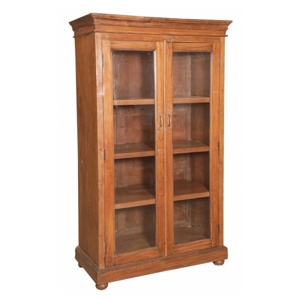 Handmade 2 Door Cabinet with Glass-Style Two: Available at City Home PDX