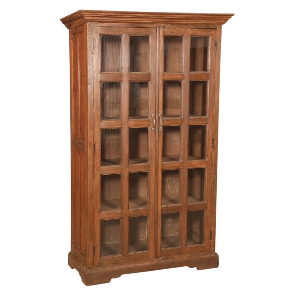 Handmade 2 Door Cabinet with Glass-Style One: Available at City Home PDX