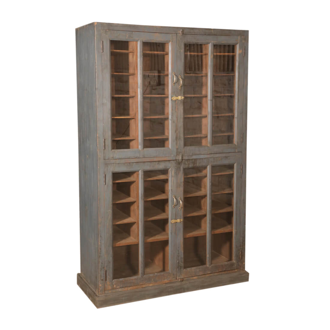 Wooden Cabinet with Glass-Style 1: Available at City Home PDX