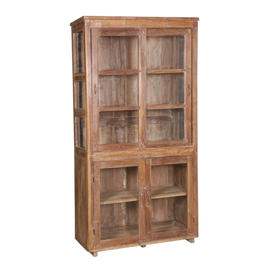 Teak Cabinet with Glass-Style Two: Product View