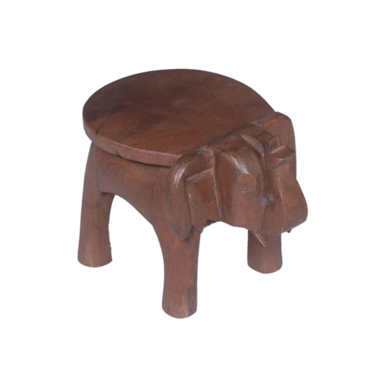 Handmade Teak Elephant Stand-Style Two: Product View