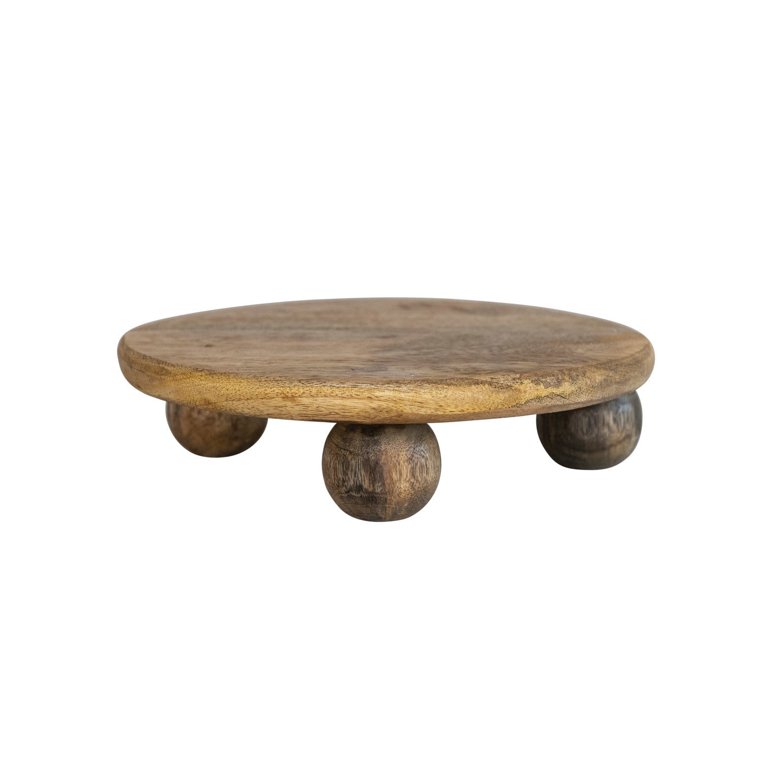 Hand-Carved Mango Wood Pedestal: Available at City Home PDX