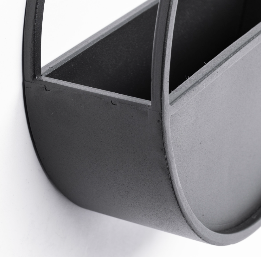 Hank Set of 2 Metal Wall Planters: 2nd Up-Close Product View