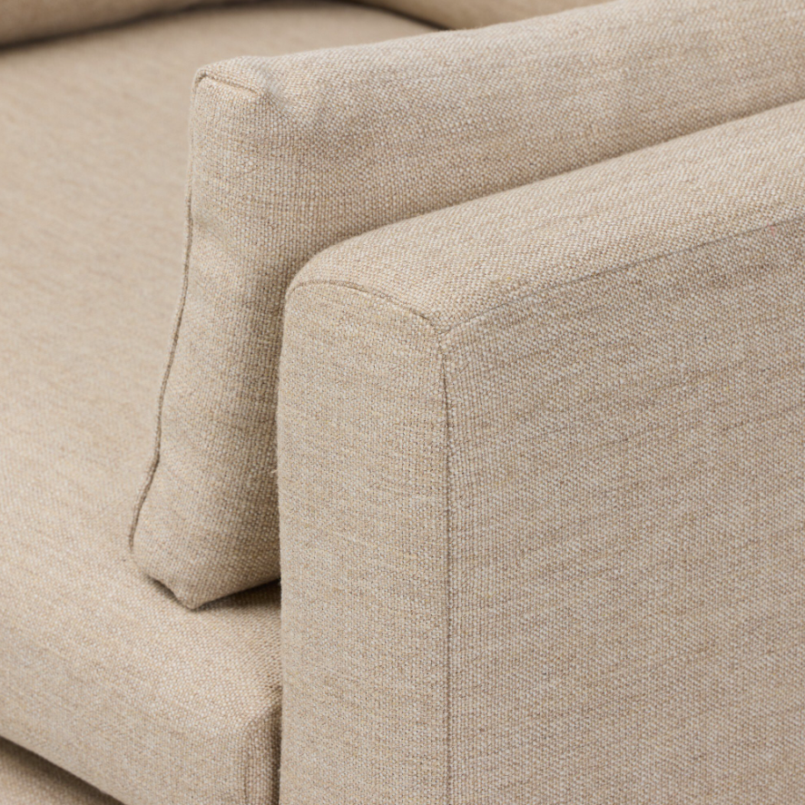 Harlin Chair: Up-Close Boxed Armrest View