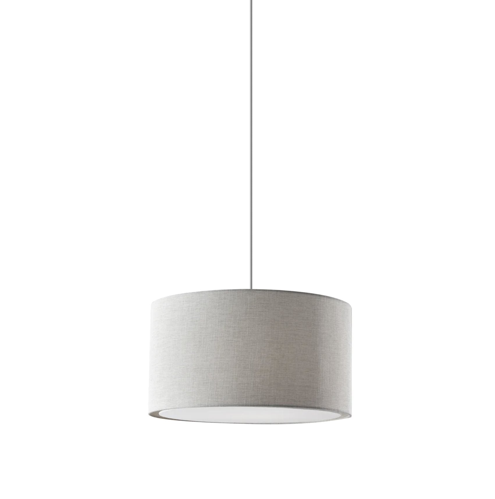 Harvest Large Drum Pendant in White: Available at City Home PDX
