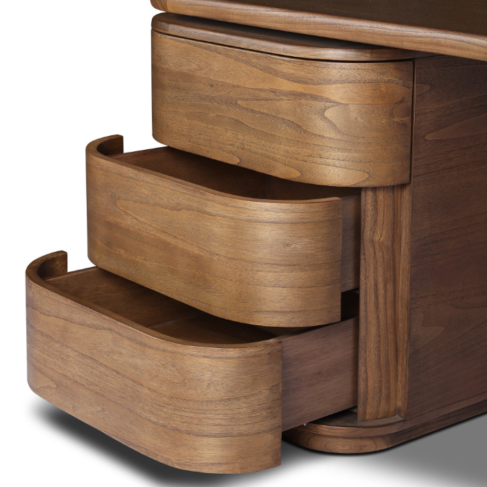 Hawthorne Desk: Up-Close Open Storage View
