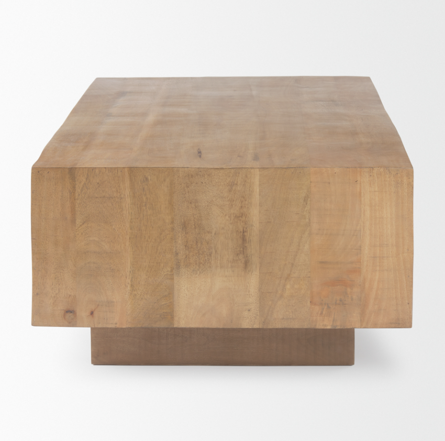 Hayden Rectangular Coffee Table: Product Side View