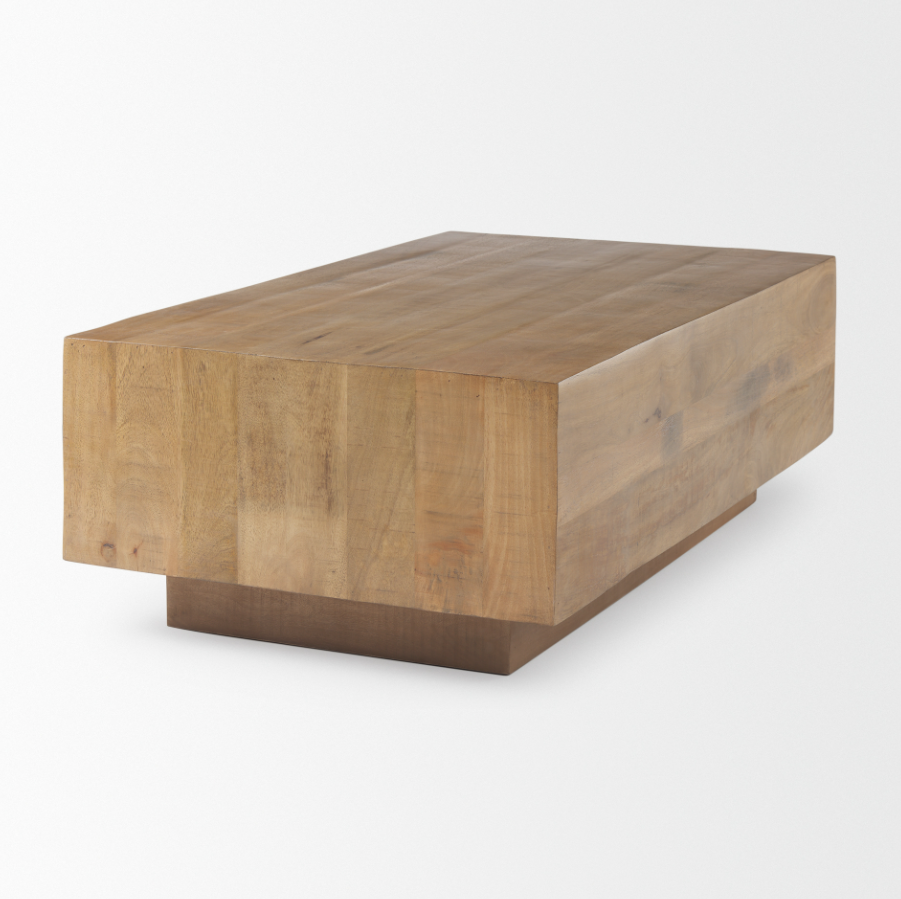 Hayden Rectangular Coffee Table: Product Quarter View