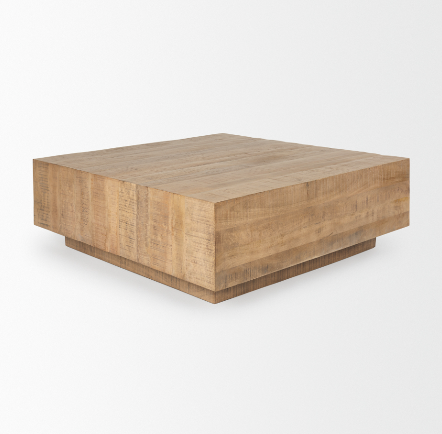 Hayden Coffee Table-48" Square: Product Quarter View