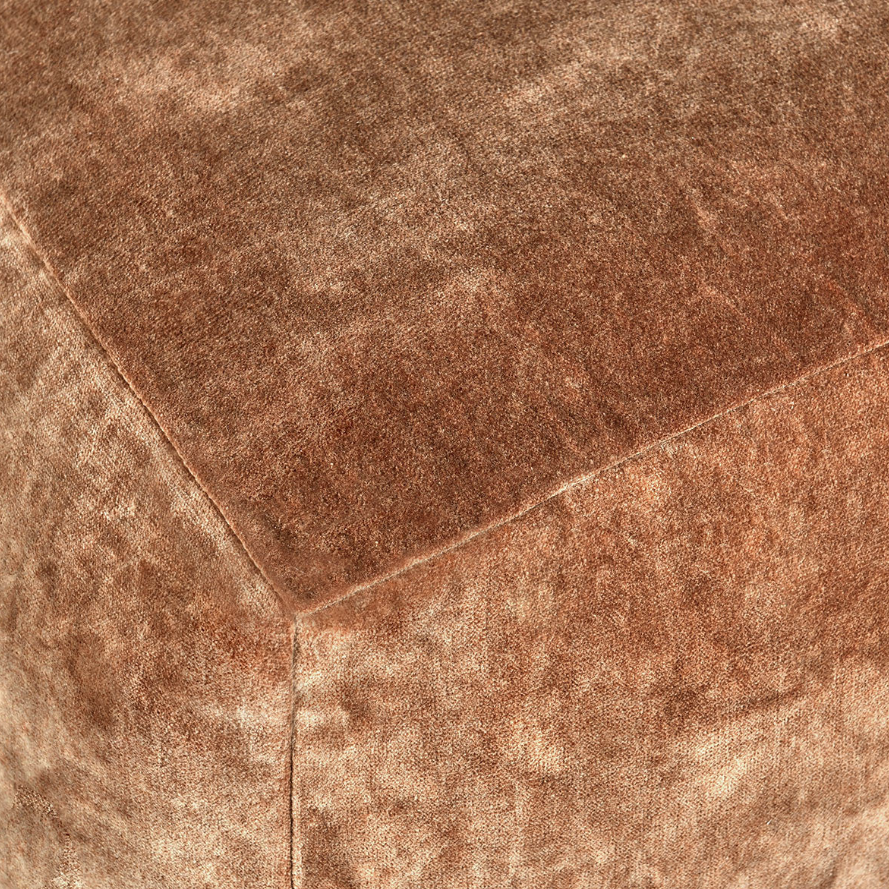 Heirloom Velvet Pouf: Up-Close Product View