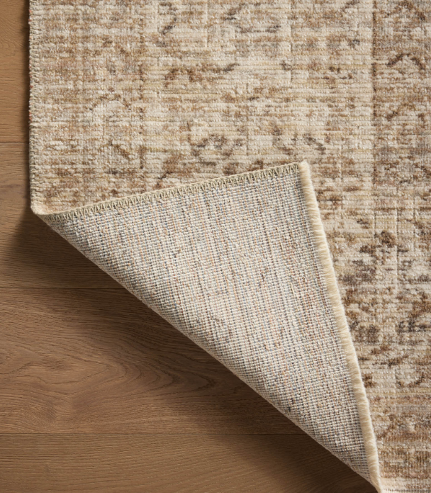 Heritage Rug in Ivory/Natural: Product Backing View
