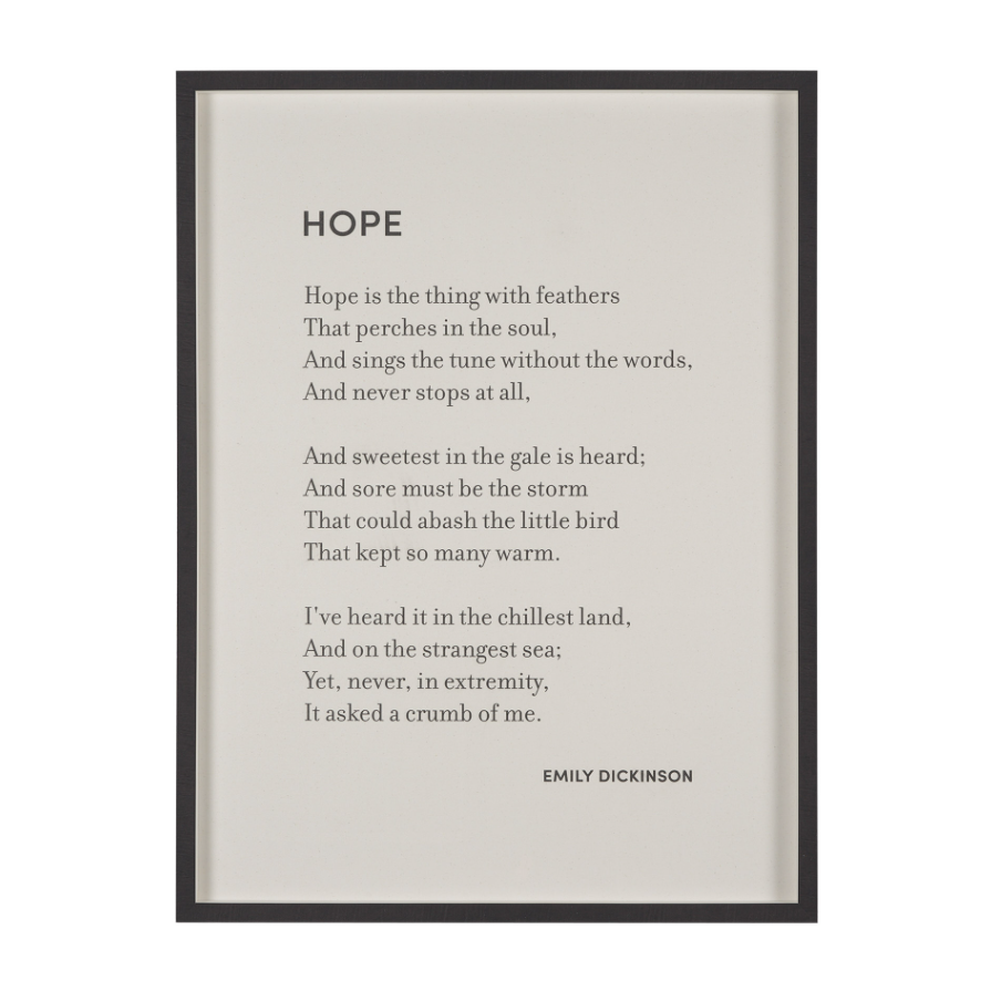 Hope Framed Art Print: Available at City Home PDX