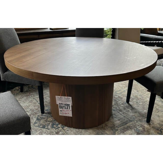 60" Hudson Round Dining Table: Available at City Home PDX Outlet