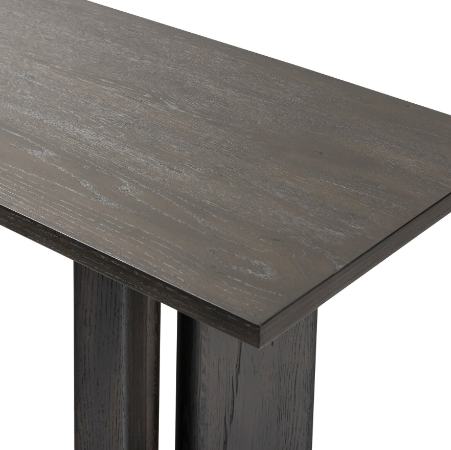 Huxley Console Table: 2nd Tabletop Corner View