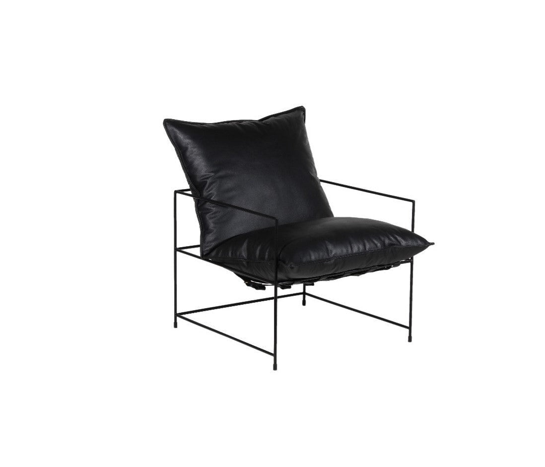 Hagen Leather Accent Chair: Available at City Home PDX