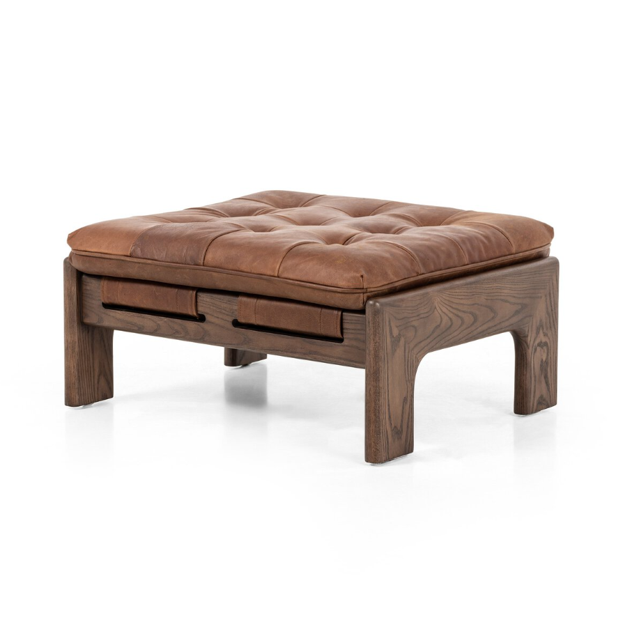 Halston Ottoman-Heirloom Sienna: Available at City Home PDX