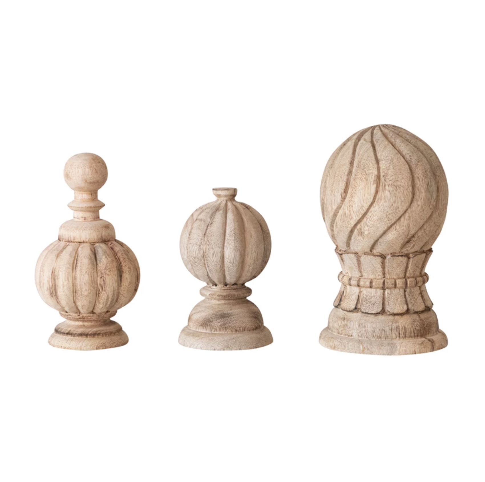 Hand-Carved Finials: Available at City Home PDX