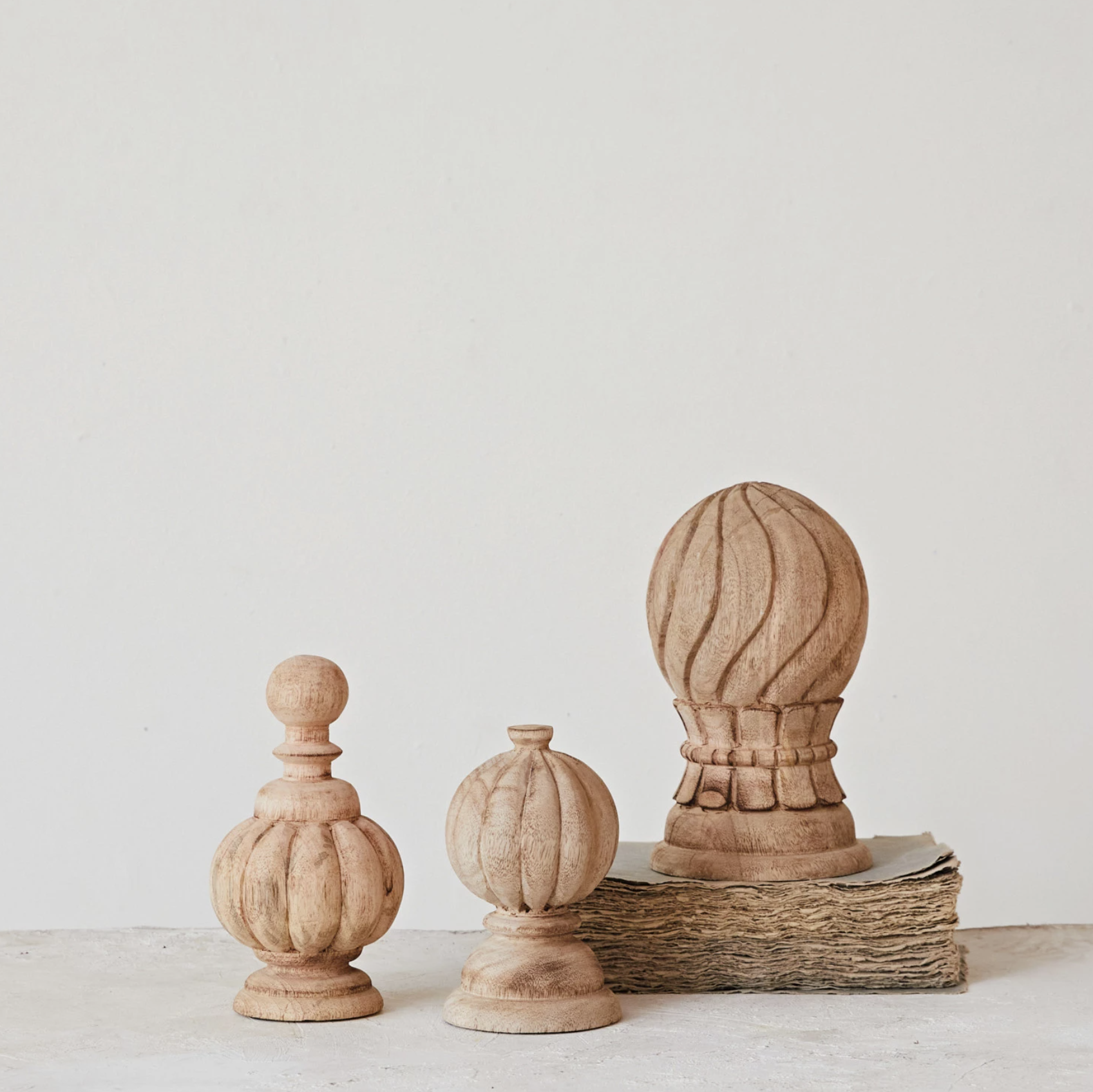 Hand-Carved Finials: Product View