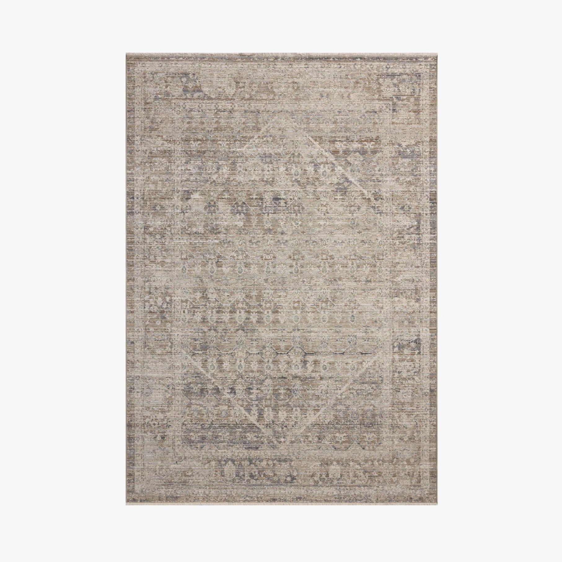 Chris Loves Julia x Loloi Ida Rug in Slate/Natural | Rugs | City Home PDX