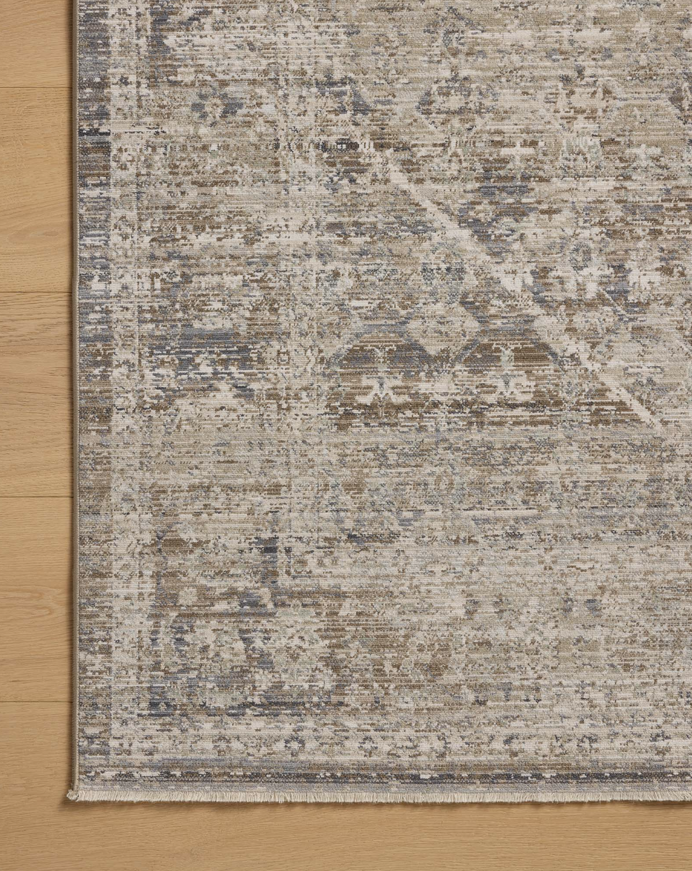 Chris Loves Julia x Loloi Ida Rug in Slate/Natural: Product Pattern View