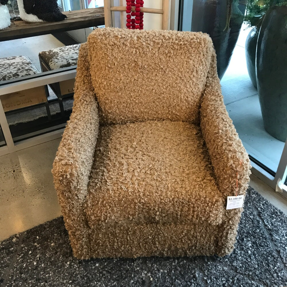 Lena Chair in Curly Whirly Camel - product view