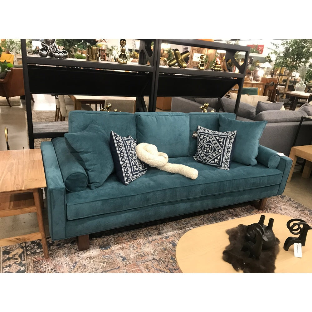 Bennett Sofa in Teal - styled in the City Home showroom