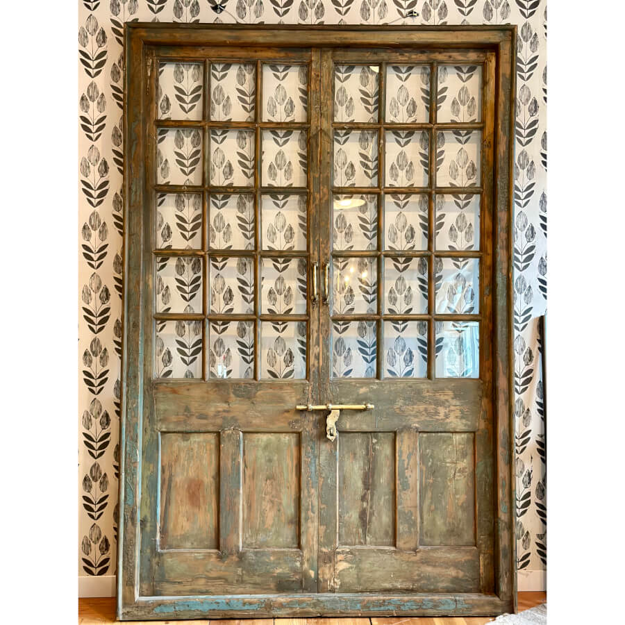 Wood Door with Frame - shop architectural salvage at City Home PDX