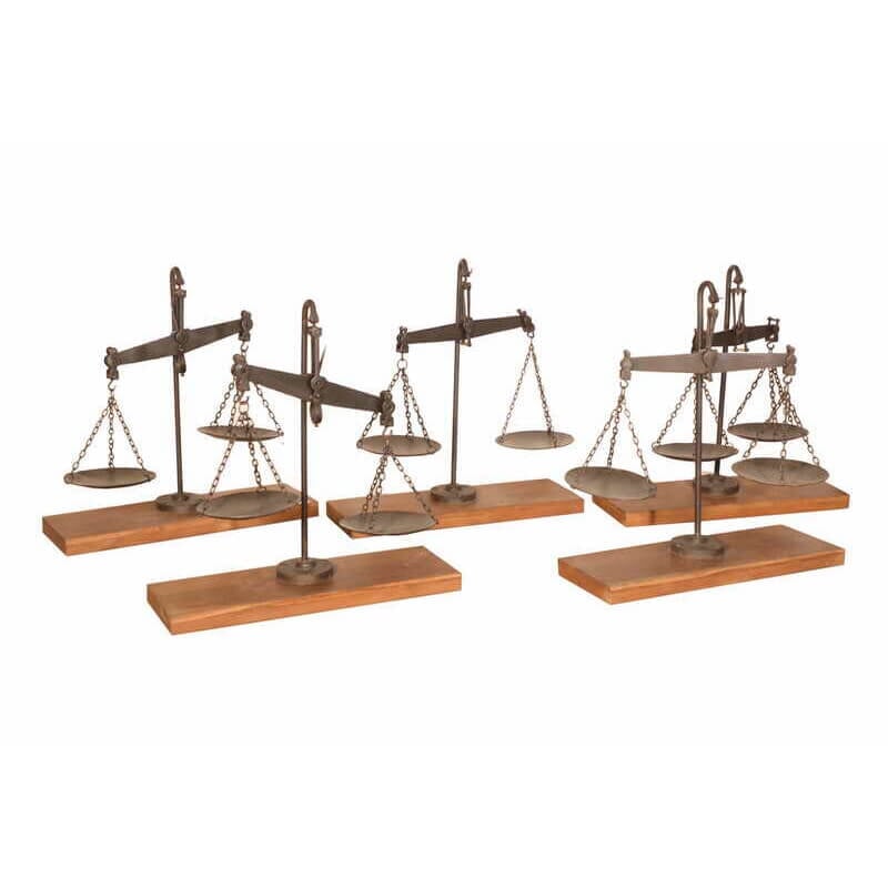 Iron Balance with Wood Stand: Available at City Home PDX