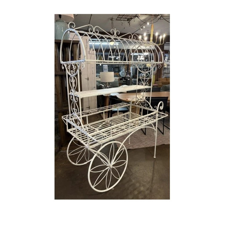 Iron Flower Cart: Available at City Home PDX Outlet