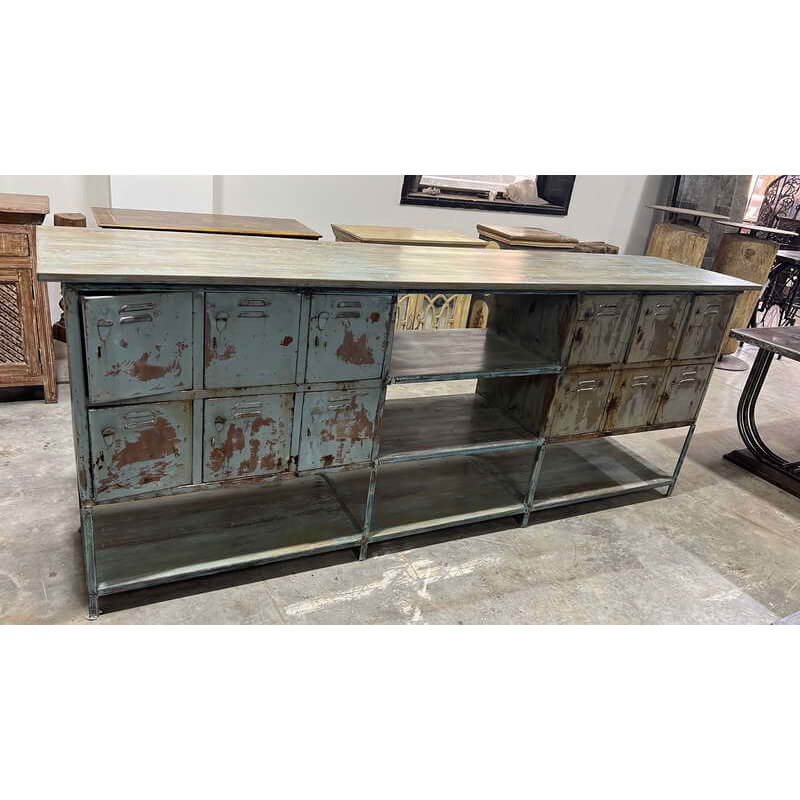 Iron Sideboard with Wooden Tabletop-Style Three: Available at City Home PDX