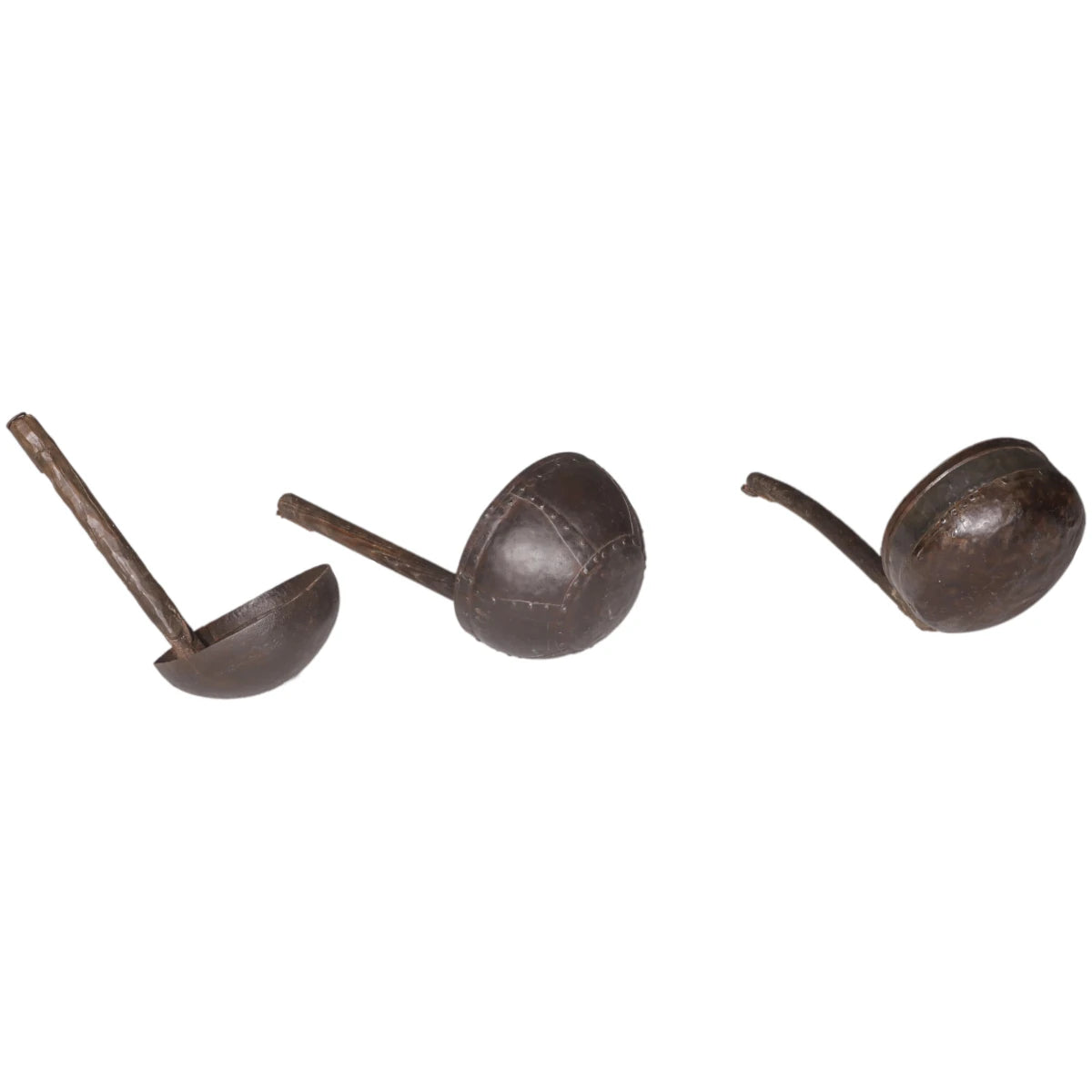 Vintage Iron Spoon with Teak Handle-Style Seven: Product View