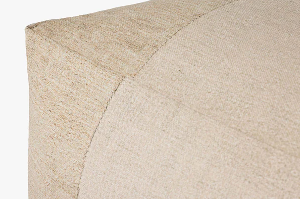 Ivory Pouf: Product Corner View