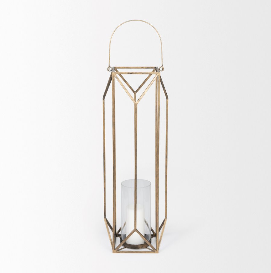 Ivy Cage Candle Lantern-Large: Available at City Home PDX