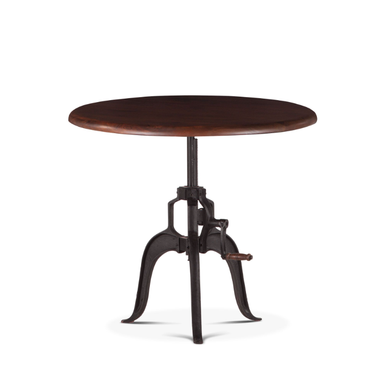 Industrial Loft 30" Adjustable Side Table: Available at City Home PDX